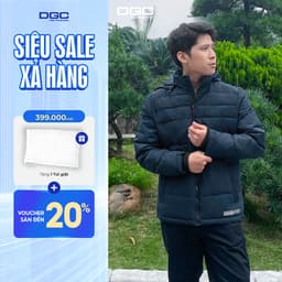 Áo phao dáng ngắn WAJKBD233M-S - Vải chống thấm nước, chống bụi bẩn 1