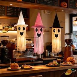 Con Ma Tua Rua Đội Mũ Phù Thủy Treo Decor Trang Trí Lễ Hội Hóa Trang Halloween 6
