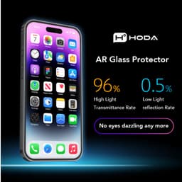 [Có iP18] Cường Lực HODA® 3D Chống Hiệu Ứng Cầu Vồng x C.Chói Full Tràn Viền Vát Cạnh Không Lẹm Viền cho iP 18 Pro Max 7