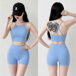 Bộ tập Gym, Yoga, Erobic cho nữ chất LuLu hàng Quảng Châu cao cấp BT902 1