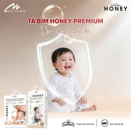 1B Tã bỉm HONEY mỏng nhẹ, mềm mại, thấm hút, đủ size cho bé 6
