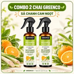[COMBO 2] Bình xịt phòng hỗ trợ đuổi muỗi và côn trùng Sả Chanh & Cam - mùi hương tự nhiên, thư giãn 2