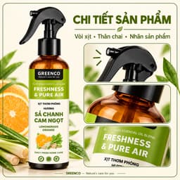 [COMBO 2] Bình xịt phòng hỗ trợ đuổi muỗi và côn trùng Sả Chanh & Cam - mùi hương tự nhiên, thư giãn 6