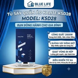 Tủ Sấy Quần Áo Gấp Gọn KALITE KSD28 Công Suất 2000W - Dung Tích 600L - 2 Buồng Sấy Riêng Biệt 1