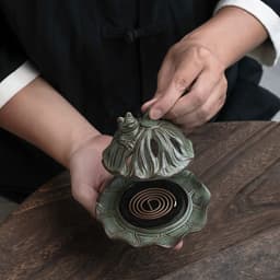 Lư xông trầm ếch ôm đài sen -Lư xông trầm 3