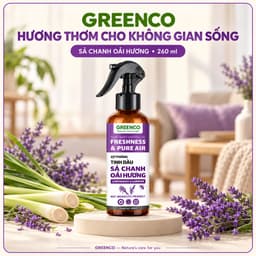 Xịt phòng tinh dầu Sả chanh & Oải Hương - hỗ trợ đuổi muỗi, côn trùng. Chai xịt thơm phòng tinh dầu 3