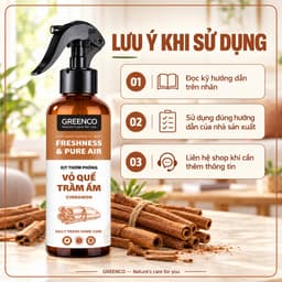 Chai xịt thơm phòng tinh dầu Sả chanh, Vỏ Quế - thơm phòng, khử mùi, hỗ trợ đuổi muỗi và côn trùng nhanh chóng 4