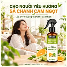 [COMBO 2] Xịt phòng tinh dầu Sả Chanh, Bạc Hà, Quế Greenco giúp thơm phòng, xua đuổi muỗi côn trùng, khử mùi 3