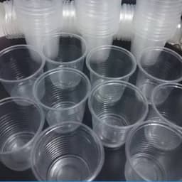 50 cốc nhựa PP dùng 1 lần có nắp /không nắp nhiều kích cỡ 125ml-500ml phù hợp đi picnic đựng trà sữa cà phê 2