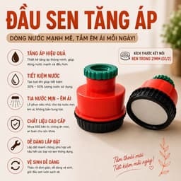 Đầu Sen Tắm Tăng Áp 1000 Lỗ Homietech Phun Tia Siêu Mịn Tiết Kiệm Nước, Đầu Nối Vòi Nước Phun Tia Tăng Áp 7