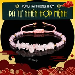 Vòng Tay Đá Phong Thủy Tự Nhiên, Đá Năng Lượng Hợp Mệnh Cho Nữ Có Thể Điều Chỉnh Kích Thước 1