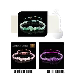 Vòng Tay Đá Phong Thủy Tự Nhiên, Đá Năng Lượng Hợp Mệnh Cho Nữ Có Thể Điều Chỉnh Kích Thước 6