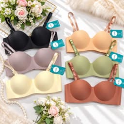 Áo ngực su cúp ngang có thể tháo dây được, áo lót cúp ngang size 34-36-38-40 nâng 3cm chất su mềm mát 5