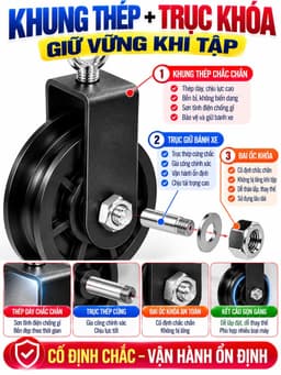 Thiết bị tập thể dục Ròng rọc đứng Ròng rọc im lặng. Ròng rọc thiết bị ba đầu và lưng 5