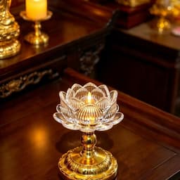 ĐÈN THỜ HOA SEN DÙNG PIN AA ,KÍCH THƯỚC 10X805CM,1 CĂP 2 ĐÈN ĐẶT BÀN THỜ GIA TIÊN 4