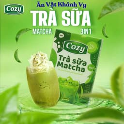 Trà sữa Cozy Matcha 3in1, Trà Sữa Anh Quốc Gộp 170g (10 gói) - HÀNG CHÍNH HÃNG 5