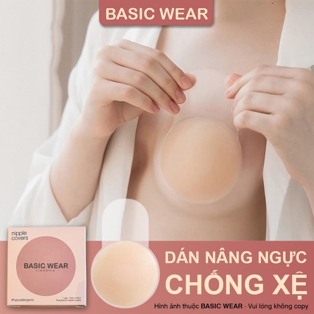 Hộp 2 Miếng Dán Nâng Ngực Chống Xệ Silicon Tàng Hình Tái Sử Dụng Nhiều Lần 780