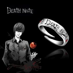 Nhẫn DEATH NOTE Yagami Light - Nhẫn Cosplay Nhân Vật Cuốn Sổ Tử Thần Anime Chỉnh Size 1