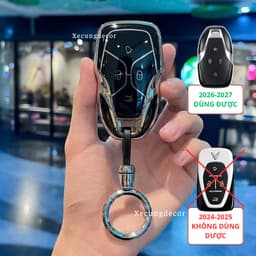 Ốp chìa khoá Vinfast VF6, VF7, VF8, VF9 2026-2027 kèm móc, ốp khoá TPU chống trầy chống bụi form zin 7