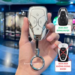 Ốp chìa khoá Vinfast VF6, VF7, VF8, VF9 2026-2027 kèm móc, ốp khoá TPU chống trầy chống bụi form zin 8