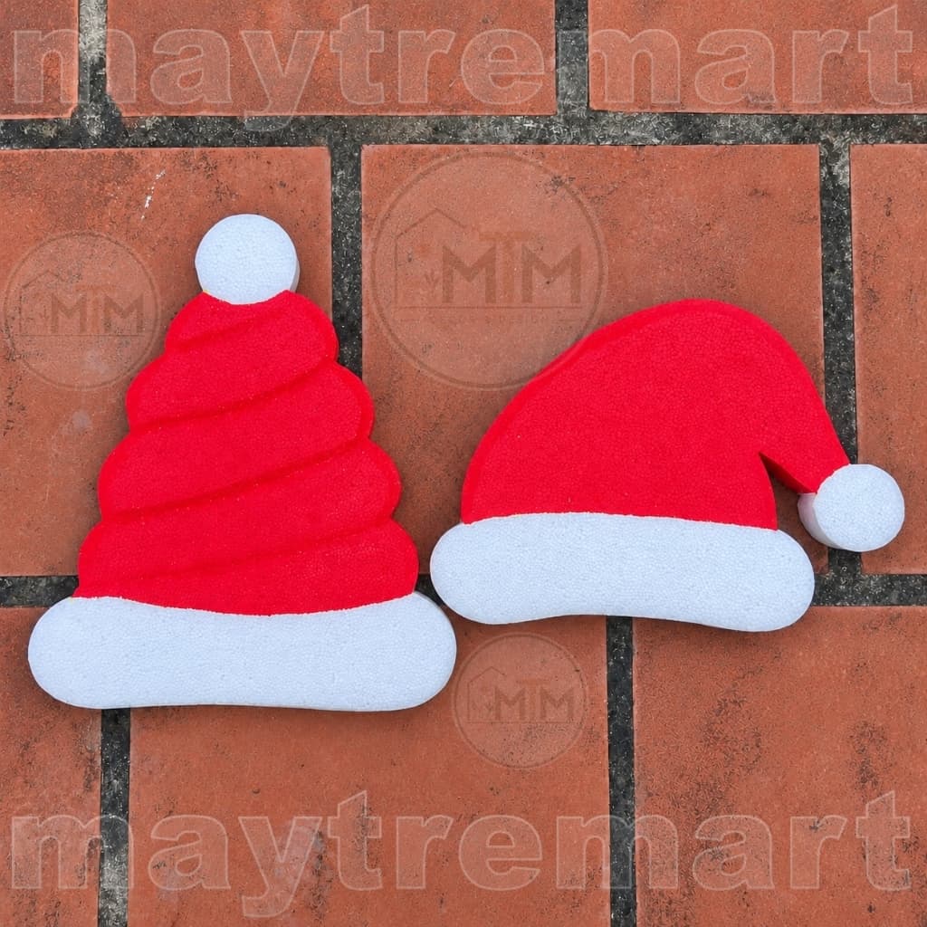 Mũ Noel Bằng Xốp EPS Trang Trí Giáng Sinh – Mũ Ông Già Noel Decor Noel, Tiệc, Sự Kiện