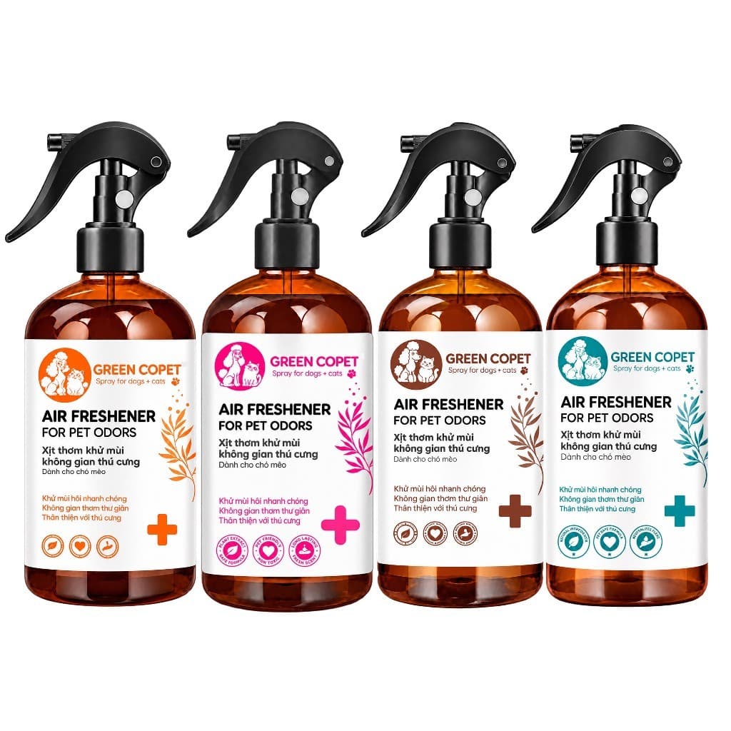 [COMBO 2] Xịt khử mùi nước tiểu chó mèo, khử mùi hôi khai, làm thơm & hỗ trợ Greenco PET đi vệ sinh đúng chỗ