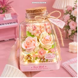 Mô hình lắp ráp lọ ước nguyện bottle wish quà tặng độc đáo tặng người yêu 2