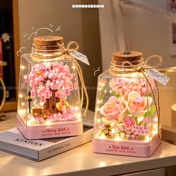 Mô hình lắp ráp lọ ước nguyện bottle wish quà tặng độc đáo tặng người yêu 6