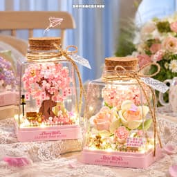 Mô hình lắp ráp lọ ước nguyện bottle wish quà tặng độc đáo tặng người yêu 3
