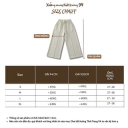 [Deal mở bán] Quần kaki thun hè ống rộng, quần ống rộng cạp chun tôn dáng mẫu mới 2026 (M732) XƯỞNG MAY THỜI TRANG NỮ 94 5