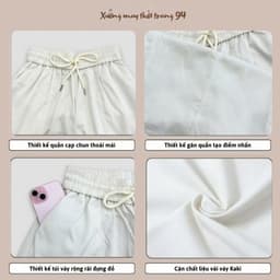 [Deal mở bán] Quần kaki thun hè ống rộng, quần ống rộng cạp chun tôn dáng mẫu mới 2026 (M732) XƯỞNG MAY THỜI TRANG NỮ 94 4