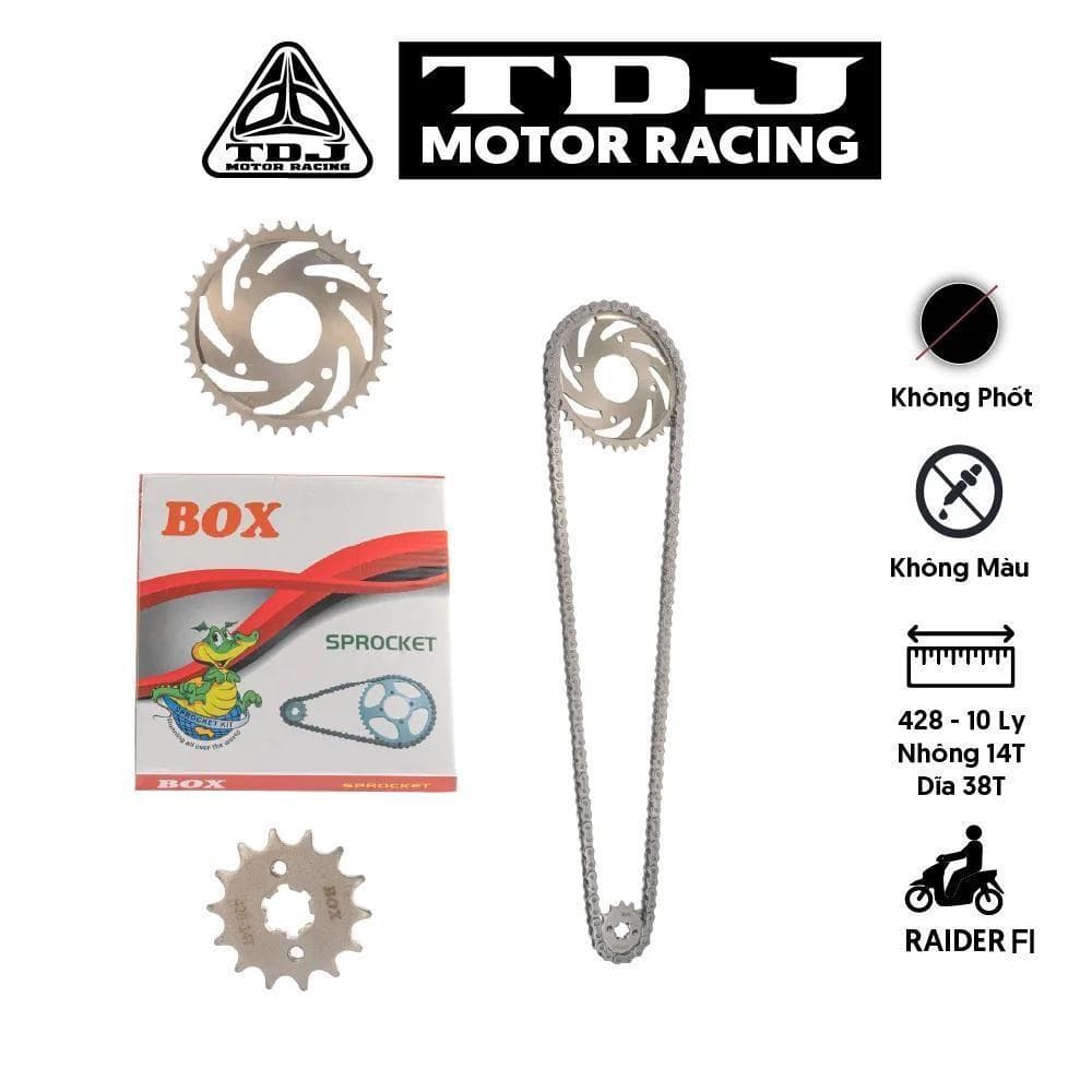 Bộ Nhông Sên Dĩa Zin Raider FI Thương Hiệu BOX