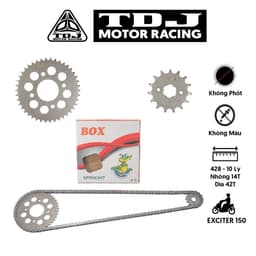 Bộ Nhông Sên Dĩa Zin EXCITER 150 Thương Hiệu BOX 1