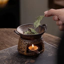Bếp sao trà,đốt tinh dầu kiểu phiến đá cổ điển 3