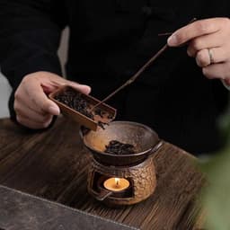 Bếp sao trà,đốt tinh dầu kiểu phiến đá cổ điển 2