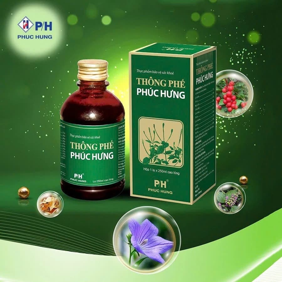 (MẪU MỚI) HEN PH - THÔNG PHẾ PHÚC HƯNG - GIẢM HO ĐỜM, THÔNG THOÁNG HÔ HẤP