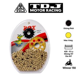 Bộ Nhông Sên Dĩa Kiểu WINNER 150 (Màu Vàng) Thương Hiệu BOX 1