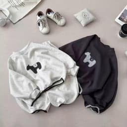 Bộ Đồ Bé Trai Nỉ 2 Da Hình Cún Con Dễ Thương Áo Dài Tay Quần Jogger Bo Gấu Năng Động 7-27kg - KIẾN DESIGN - BO208 3