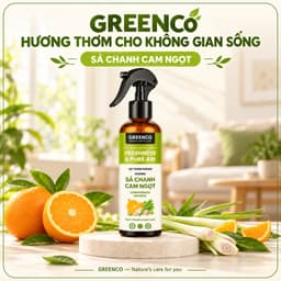 [COMBO 2] Xịt phòng tinh dầu Sả Chanh, Bạc Hà, Quế Greenco giúp thơm phòng, xua đuổi muỗi côn trùng, khử mùi 2
