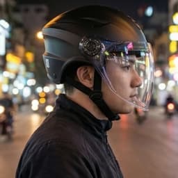 Nón bảo hiểm nam STD Helmets chống nắng, chắn gió bụi, dáng gù thể thao, nhiều màu sắc, freesize 55-58cm. 3