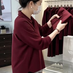 (47-90 KG) ÁO SM ĐỎ, CHẤT COTTON HÀN MÁT, FORM RỘNG LỊCH SỰ, CHE KHUYẾT ĐIỂM TỐT 7