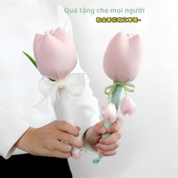 Túi Quà Tặng Búa Ngải Cứu Hoa Tulip Cán Dài – Búa Đấm Lưng Massage Thư Giãn Cơ Thể, Hỗ Trợ Lưu Thông Khí Huyết 3