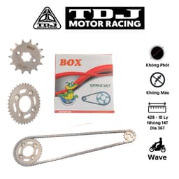 Bộ Nhông Sên Dĩa Zin WAVE Thương Hiệu BOX 1
