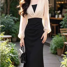 (47-90 KG) ĐẦM BODY LIVIA, CHẤT COTTON HÀ LAN PHỐI LỤA, FORM ÔM VỪA, MỀM MẠI, NỮ TÍNH 8