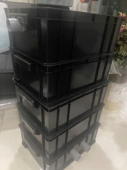 Bộ lọc baki Màu Đen tràn trên cho hồ cá cảnh dưới 500 lít - Kích Thước 34x26x13 - ống vào mặt hông phi 27 2