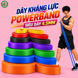 Dây Kháng Lực Powerband, Đa Năng Hỗ Trợ Tập Luyện Powerband | Dây Kháng Lực Tập Toàn Thân 1