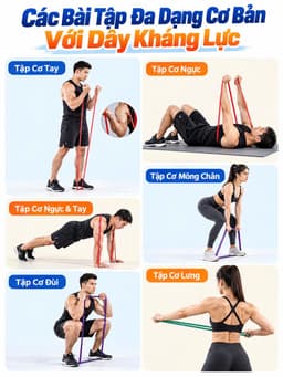 Dây Kháng Lực Powerband, Đa Năng Hỗ Trợ Tập Luyện Powerband | Dây Kháng Lực Tập Toàn Thân 6