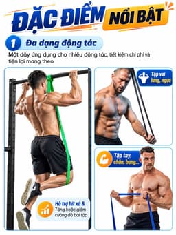 Dây Kháng Lực Powerband, Đa Năng Hỗ Trợ Tập Luyện Powerband | Dây Kháng Lực Tập Toàn Thân 3