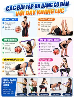 Dây Kháng Lực Powerband, Đa Năng Hỗ Trợ Tập Luyện Powerband | Dây Kháng Lực Tập Toàn Thân 7