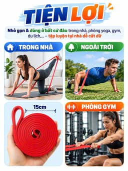 Dây Kháng Lực Powerband, Đa Năng Hỗ Trợ Tập Luyện Powerband | Dây Kháng Lực Tập Toàn Thân 4